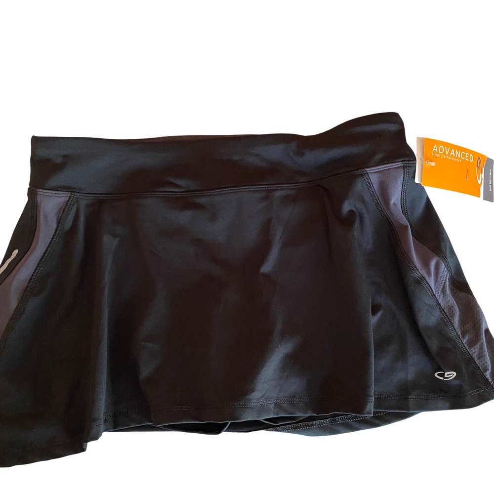 C9 Champion NWT Black Duo Dry Max Athletic Skort Women's Large Athleisure golf - Picture 2 of 8